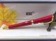2019 New Mont Blanc Muses Marilyn Monroe Gold Clip Red Fineliner Pen (4)_th.jpg